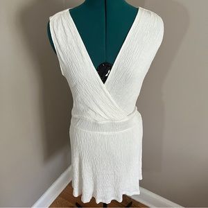 Mango Grecian Style White Dress
